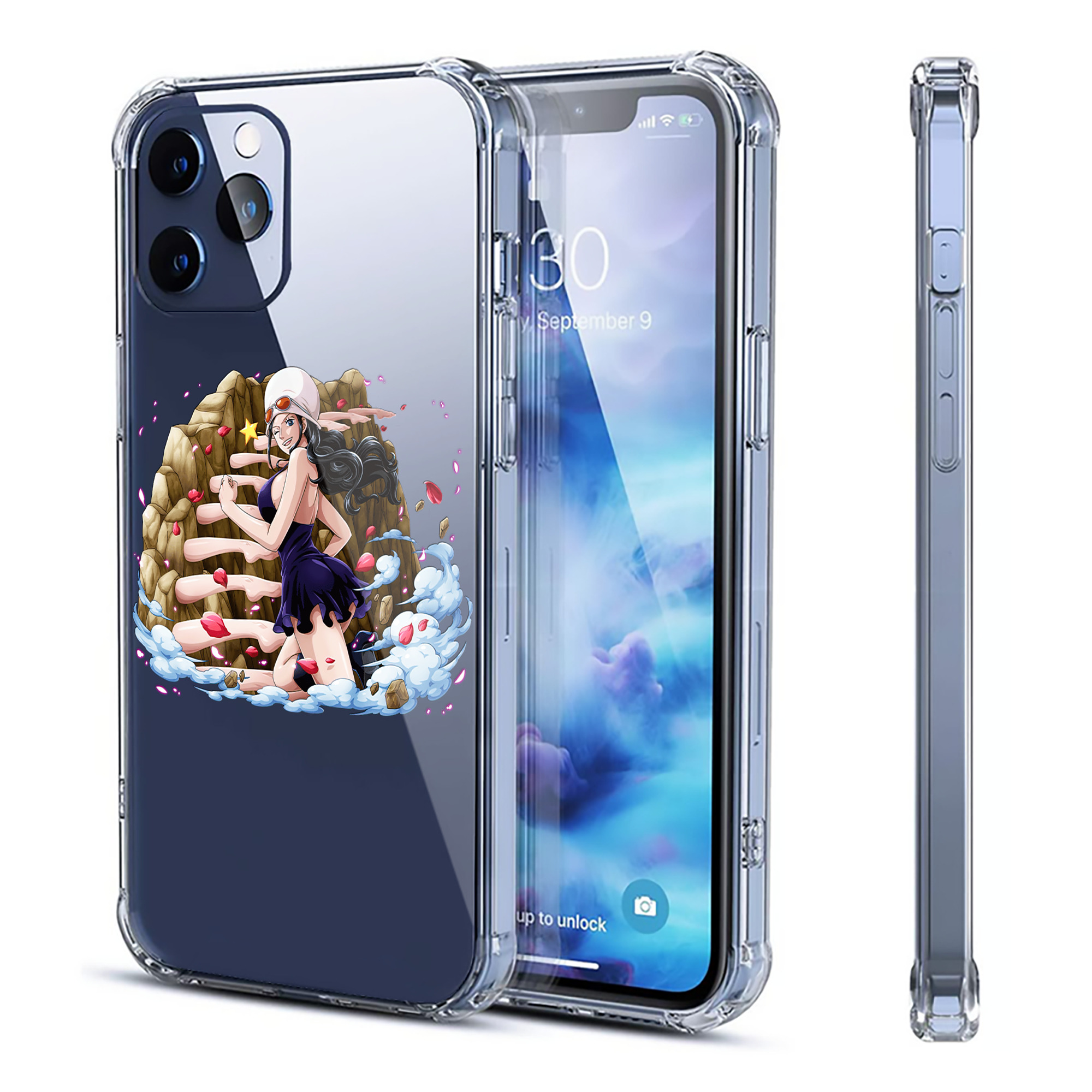 （画像用） ワンピース ニコ・ロビン ONE PIECE Nico Robin 【iPhone 12シリーズ対応】透明スマホケース（クリアソフトケース）